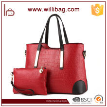 Alibaba China Mulheres PU bolsas de couro e conjunto de bolsa